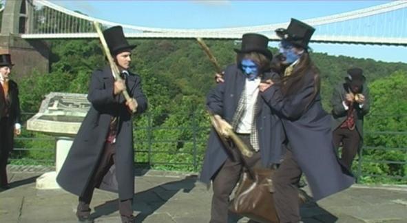 The Nine Lives of Isambard Kingdom Brunel' performed at the Clifton Suspension Bridge