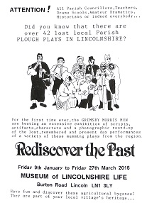 Lincoln Plough Play Exhibition Poster