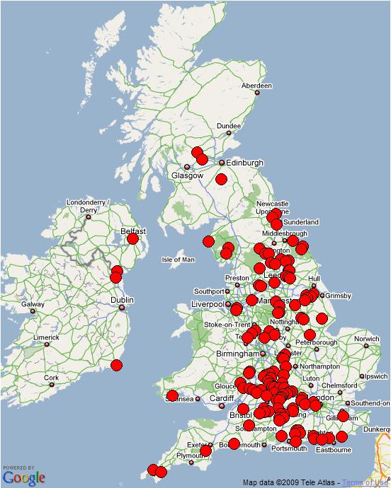 Folk Play Distribution Map: Plays and Locations Listed in E.K.Chambers (1933)