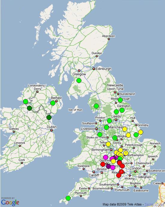 Folk Play Distribution Map: Never came yet