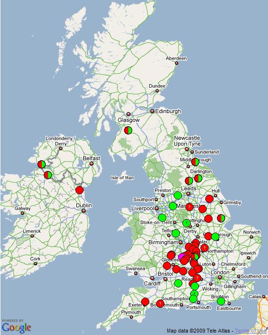 Folk Play Distribution Map: Wits so small